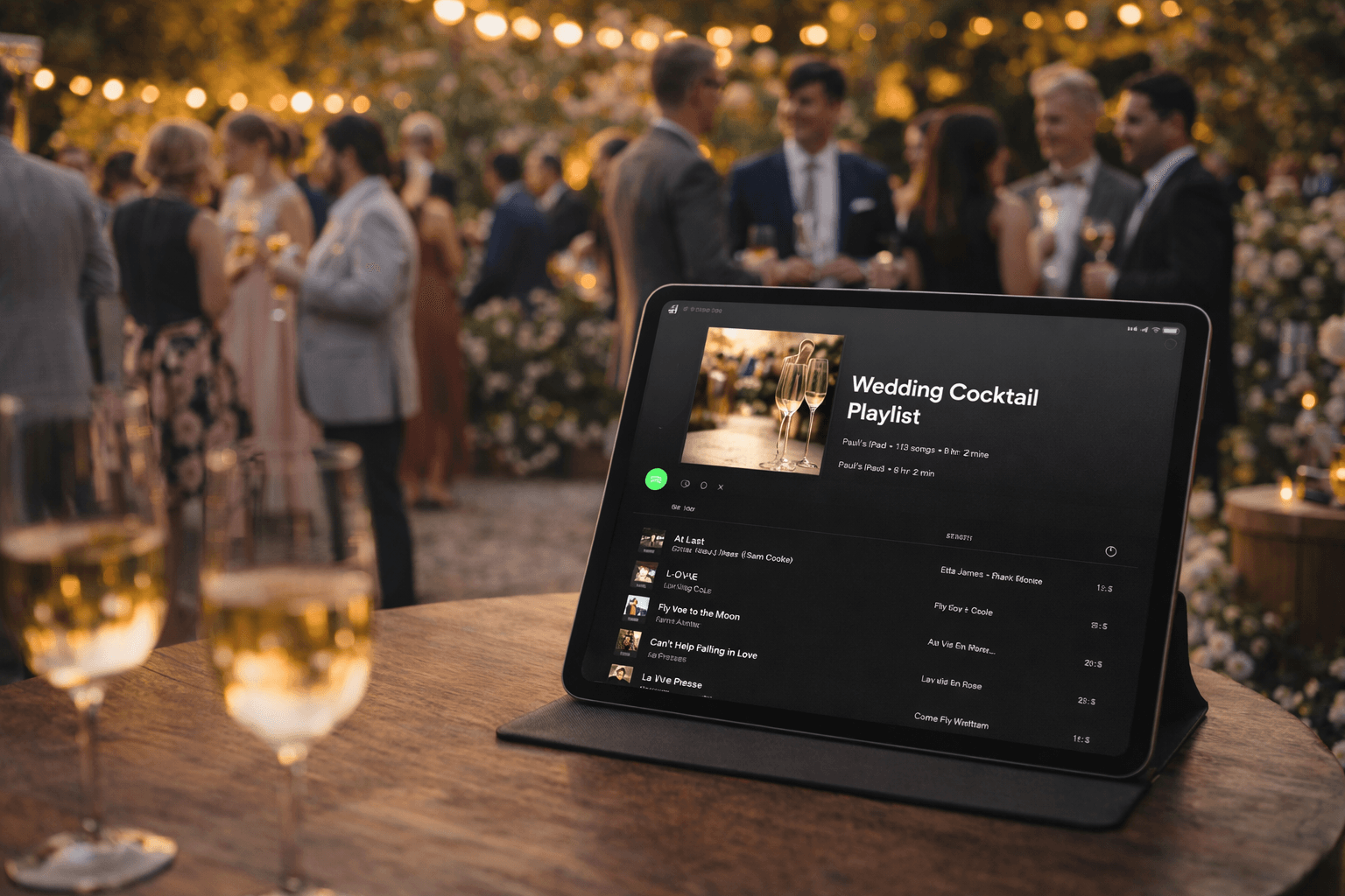 Ejemplo de cóctel: Playlist Cuidada